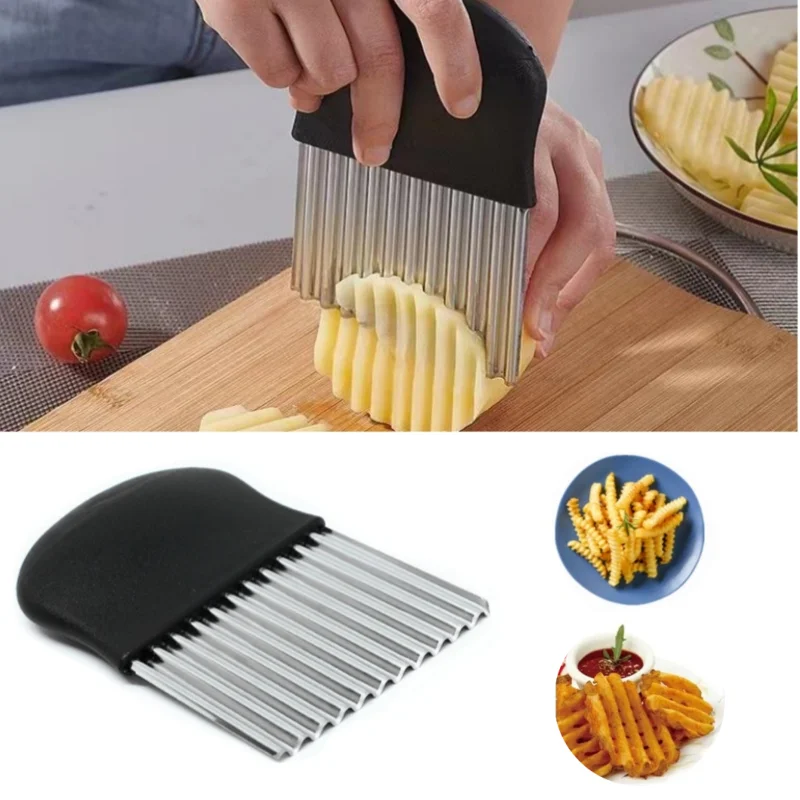 Kitchen Gadgets Vegetable Chopper - Слайсер из нержавеющей стали для картофеля,