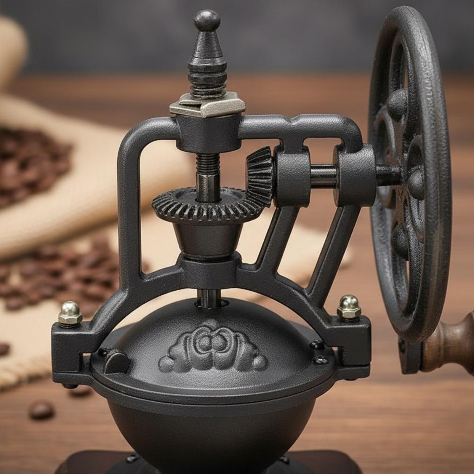 Ручная кофемолка-колесо в винт – обзор и цена Kitchen Gadgets Vintage