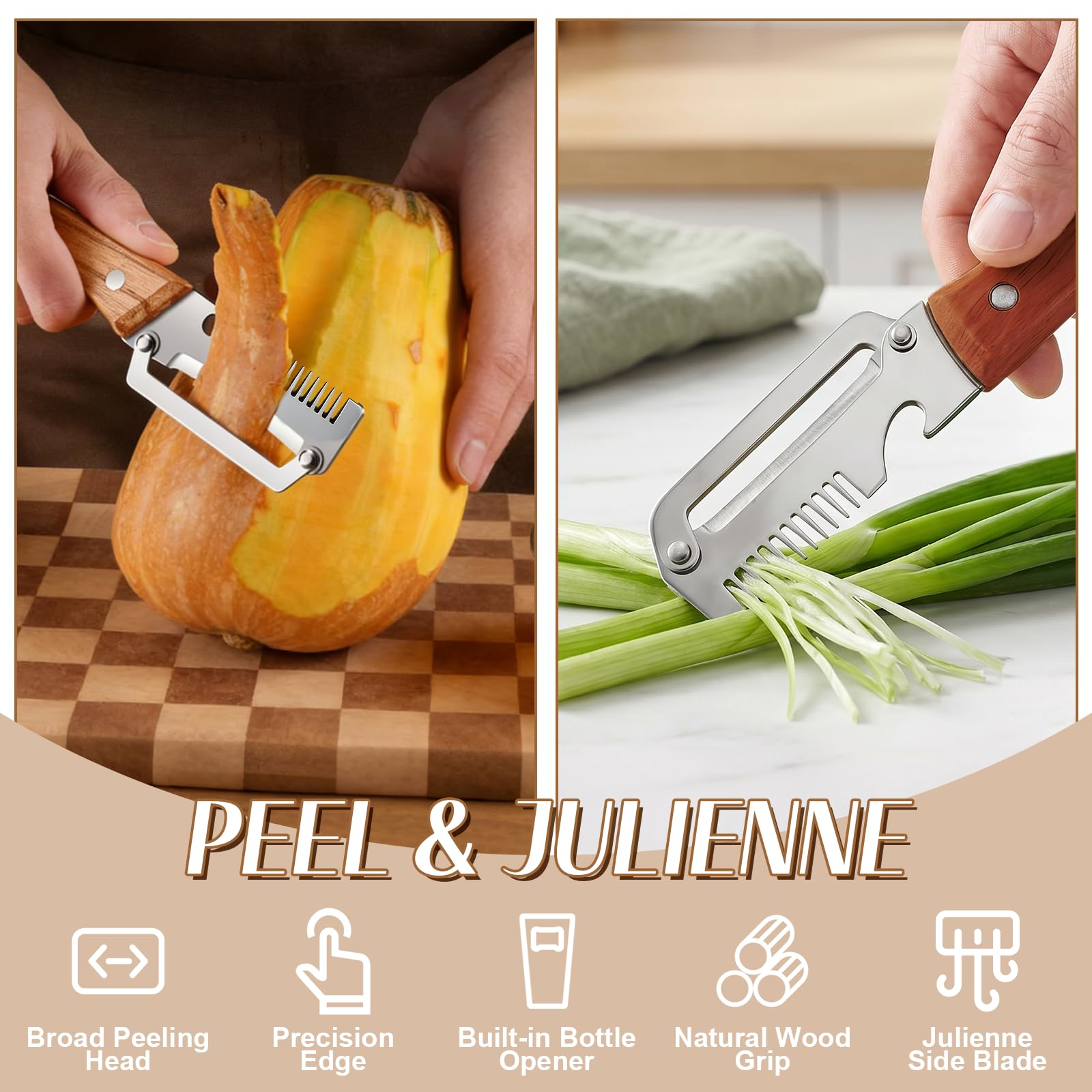 Овощечистка 3-в-1 с деревянной – обзор и цена Vegetable Kitchen Gadgets