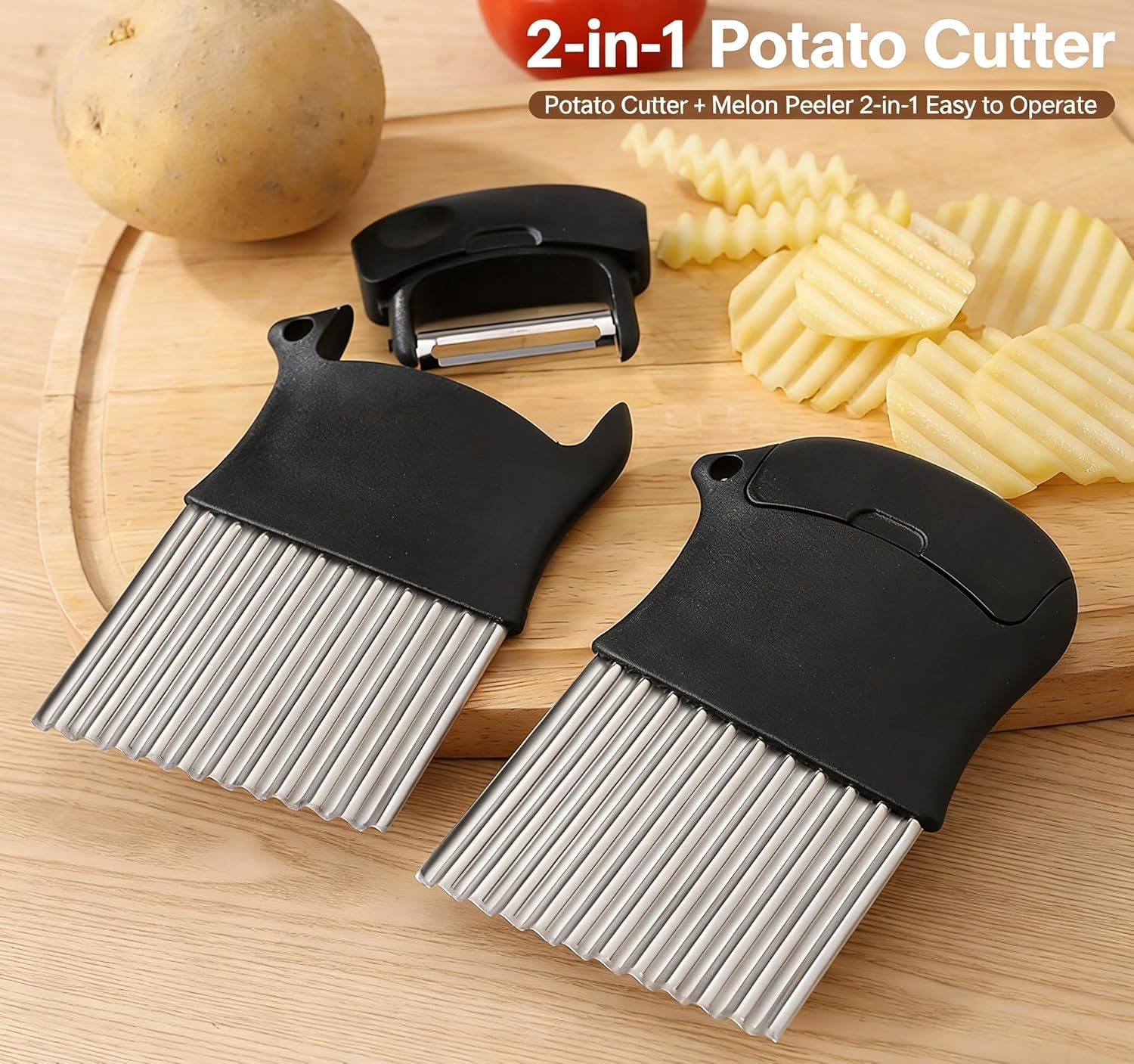 Картофелерезка 2-в-1, прочная  – обзор и цена Kitchen Gadgets Built In